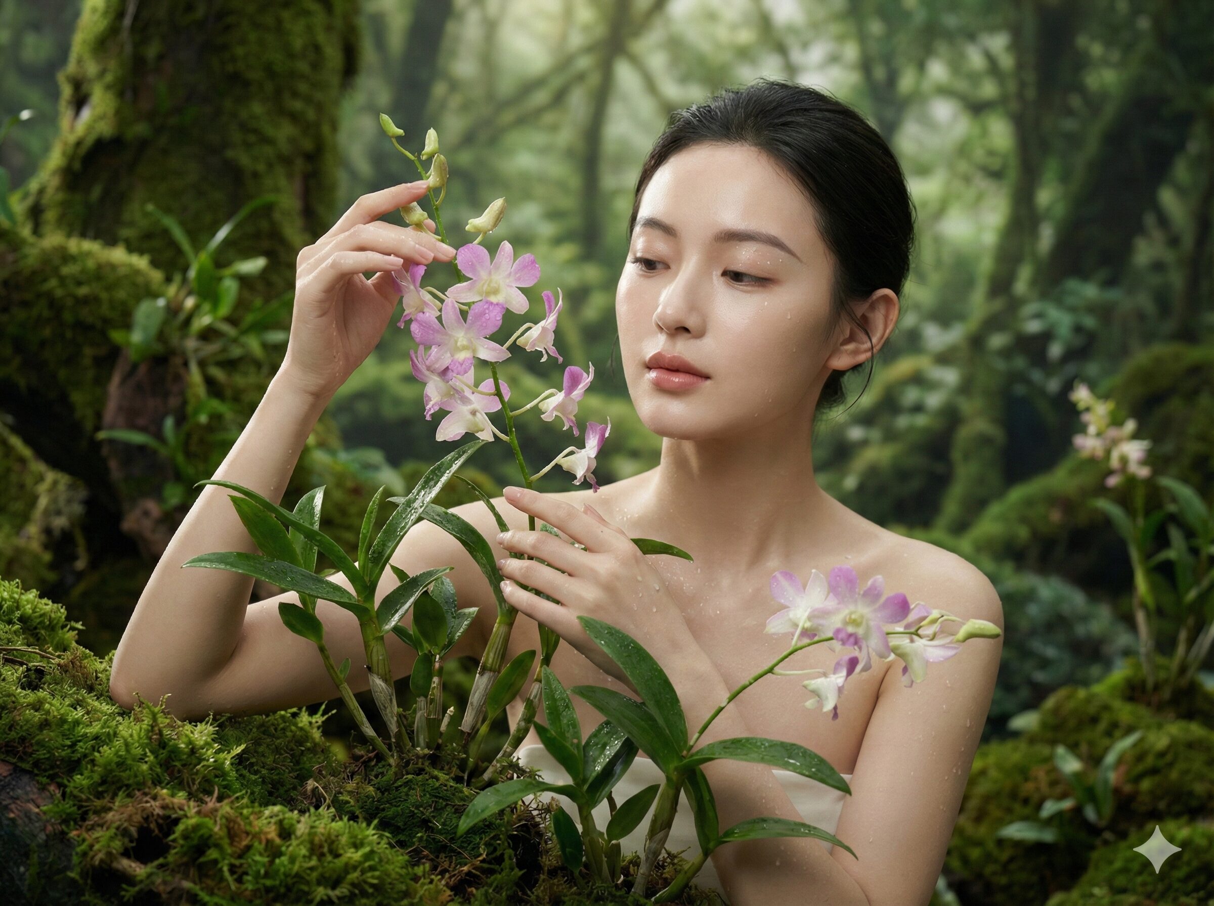 石斛美容养颜美女